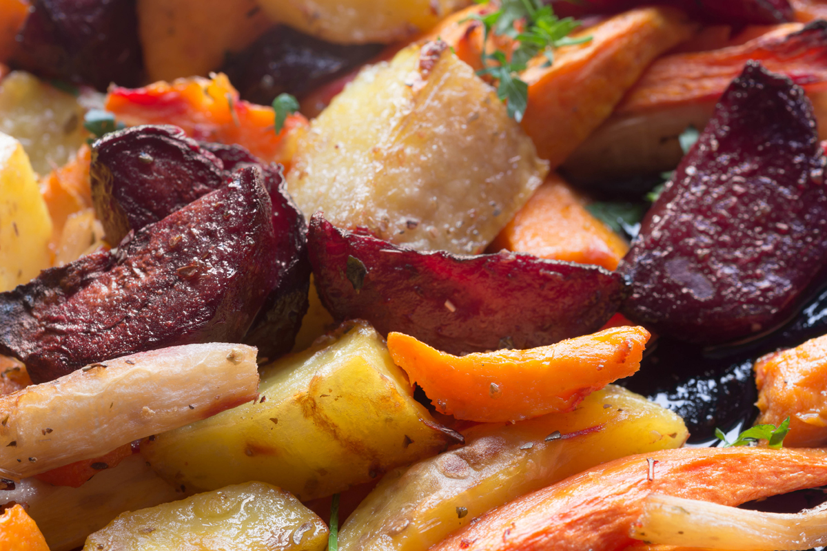 Roasted vegetables for holidays